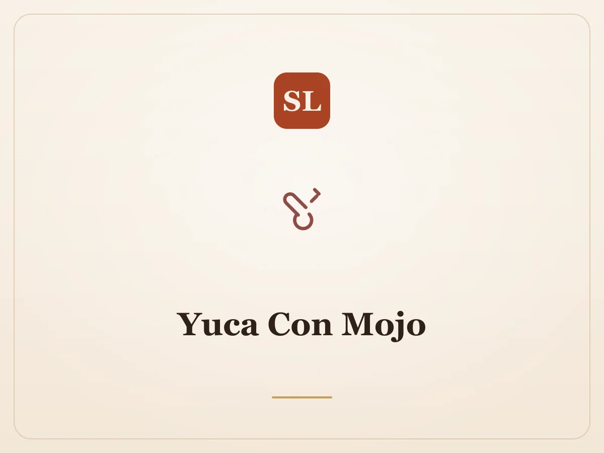 Yuca Con Mojo